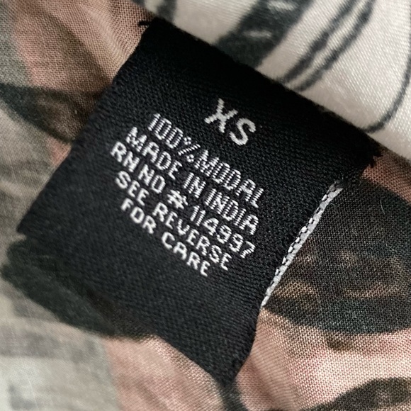 Tolani Collection Multi Pattern Block Print Floral Draping Kimono Jacket Sz XS - Picture 5 of 8